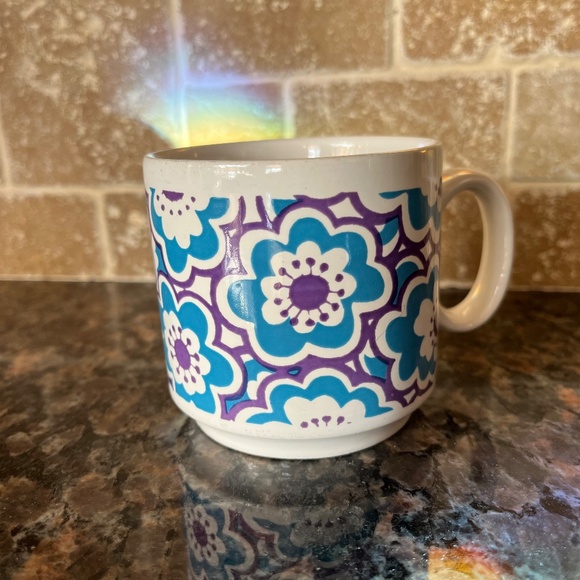 Vintage 60s Royal Alma England Flower Power Cup / Mug - Picture 2 of 6